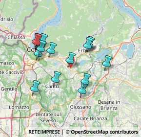 Mappa Via Montello, 22030 Orsenigo CO, Italia (6.85474)