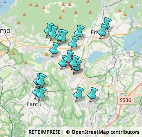 Mappa Via Montello, 22030 Orsenigo CO, Italia (3.0495)