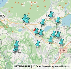 Mappa Via Montello, 22030 Orsenigo CO, Italia (3.86438)