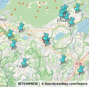 Mappa Via Montello, 22030 Orsenigo CO, Italia (4.99071)