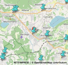 Mappa Via Montello, 22030 Orsenigo CO, Italia (3.54154)