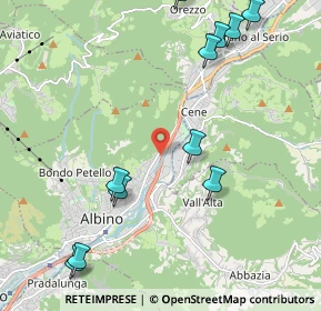 Mappa Via Isla, 24021 Albino BG, Italia (2.55)