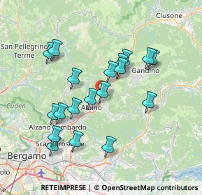 Mappa Centro Isla, 24021 Albino BG, Italia (6.86368)
