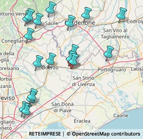 Mappa Via Podesteria Mottense, 31045 Motta di Livenza TV, Italia (19.08333)