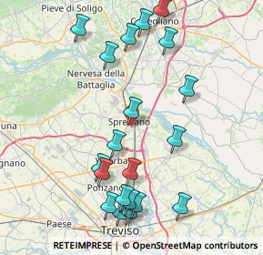 Mappa Via dei Botteri, 31027 Spresiano TV, Italia (8.922)