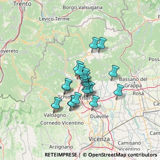 Mappa Via Leonardo Da Vinci, 36030 Caltrano VI, Italia (10.143)
