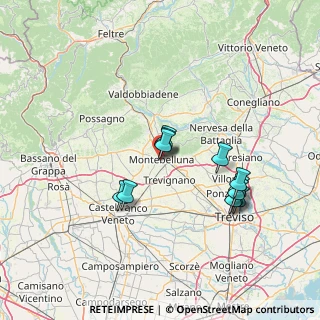 Mappa Viale P. Bertolini, 31044 Montebelluna TV, Italia (12.855)