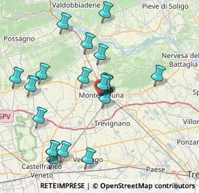 Mappa Via Alcide de Gasperi, 31044 Montebelluna TV, Italia (7.8505)