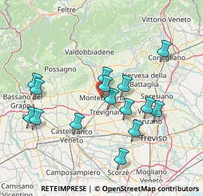 Mappa Via Alcide de Gasperi, 31044 Montebelluna TV, Italia (14.546)