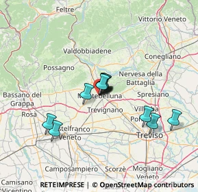 Mappa Via Alcide de Gasperi, 31044 Montebelluna TV, Italia (9.2425)