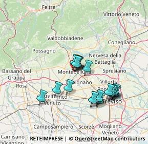 Mappa Via Alcide de Gasperi, 31044 Montebelluna TV, Italia (12.34421)