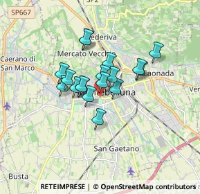 Mappa Via Alcide de Gasperi, 31044 Montebelluna TV, Italia (1.15722)