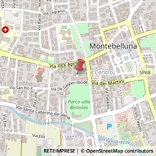 Mappa Via XXX Aprile, 17, 31044 Montebelluna, Treviso (Veneto)