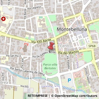 Mappa Via De Gasperi Alcide, 4, 31044 Montebelluna, Treviso (Veneto)