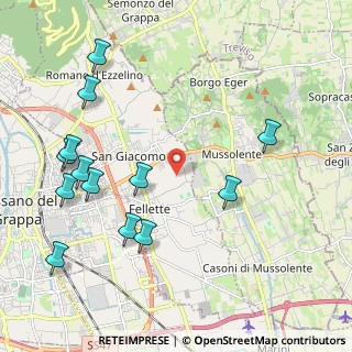 Mappa Via Marze, 36060 Romano D'ezzelino VI, Italia (2.44769)