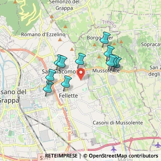 Mappa Via Marze, 36060 Romano D'ezzelino VI, Italia (1.53182)
