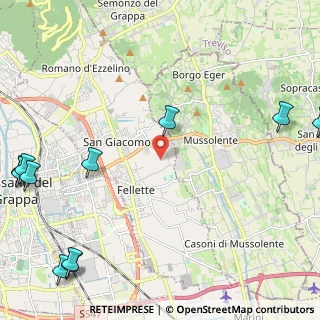 Mappa Via Marze, 36060 Romano D'ezzelino VI, Italia (3.44182)