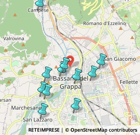 Mappa Via Fratel Venzo, 36061 Bassano del Grappa VI, Italia (1.89727)