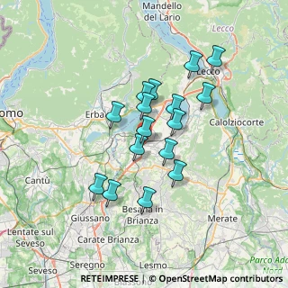 Mappa Via Giuseppe Garibaldi, 23847 Molteno LC, Italia (5.635)