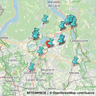 Mappa Via Giuseppe Garibaldi, 23847 Molteno LC, Italia (7.6635)