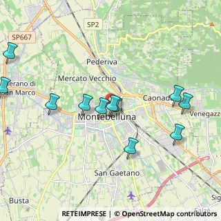 Mappa Via Regina Cornaro, 31044 Montebelluna TV, Italia (2.11909)