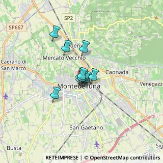 Mappa Via Regina Cornaro, 31044 Montebelluna TV, Italia (0.86636)