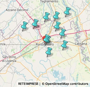 Mappa Via Abbazia, 30026 Portogruaro VE, Italia (5.96)