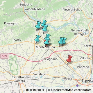 Mappa Via XXIV Maggio, 31044 Montebelluna TV, Italia (4.70167)