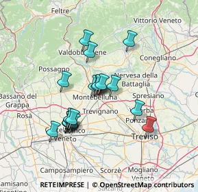 Mappa Via Livenza, 31044 Montebelluna TV, Italia (11.869)
