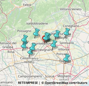 Mappa Via Livenza, 31044 Montebelluna TV, Italia (9.69917)