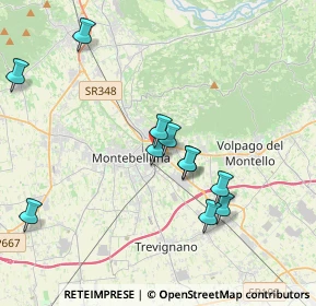 Mappa Via Livenza, 31044 Montebelluna TV, Italia (3.58091)