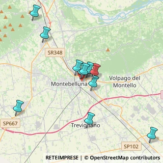 Mappa Via Livenza, 31044 Montebelluna TV, Italia (3.70091)