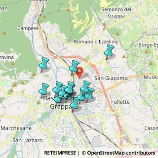 Mappa Via Vittorio Alfieri, 36061 Bassano del Grappa VI, Italia (1.50938)