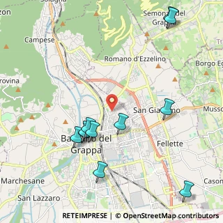 Mappa Via Vittorio Alfieri, 36061 Bassano del Grappa VI, Italia (2.37818)