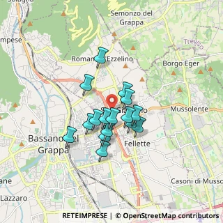 Mappa Via Madonnetta, 36060 Romano D'ezzelino VI, Italia (1.18125)