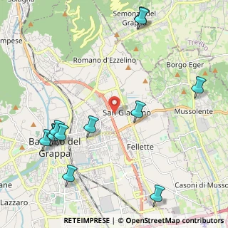 Mappa Via Madonnetta, 36060 Romano D'ezzelino VI, Italia (2.68417)