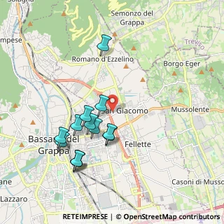 Mappa Via Madonnetta, 36060 Romano D'ezzelino VI, Italia (1.85846)