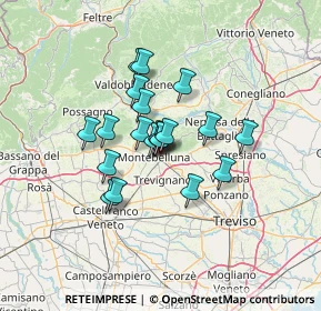 Mappa Via Sile, 31044 Montebelluna TV, Italia (9.27)
