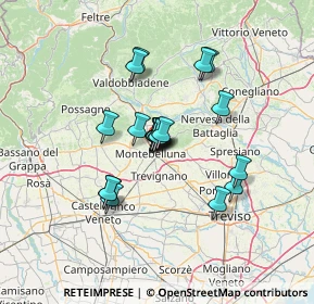 Mappa Via Sile, 31044 Montebelluna TV, Italia (9.7465)