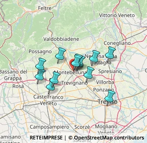 Mappa Via Sile, 31044 Montebelluna TV, Italia (9.69583)