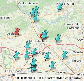 Mappa Via Sile, 31044 Montebelluna TV, Italia (8.879)