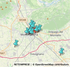 Mappa Via Sile, 31044 Montebelluna TV, Italia (2.14727)