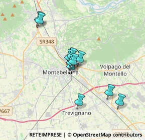 Mappa Via Sile, 31044 Montebelluna TV, Italia (2.60917)