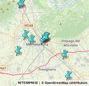 Mappa Via Sile, 31044 Montebelluna TV, Italia (3.58455)