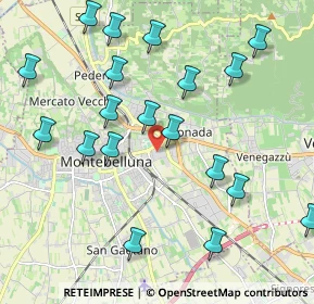 Mappa Via Sile, 31044 Montebelluna TV, Italia (2.382)