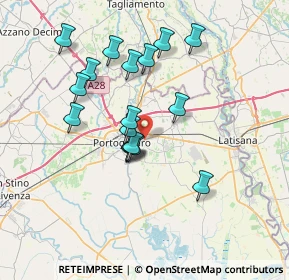 Mappa Via Antonio Canaletto, 30026 Portogruaro VE, Italia (6.31353)