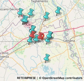 Mappa Via Antonio Canaletto, 30026 Portogruaro VE, Italia (6.02778)