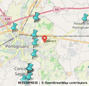 Mappa Via Antonio Canaletto, 30026 Portogruaro VE, Italia (2.86071)