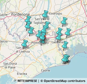 Mappa Via Antonio Canaletto, 30026 Portogruaro VE, Italia (12.17842)