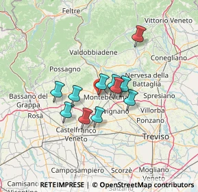 Mappa Via Buozzi Bruno, 31044 Montebelluna TV, Italia (9.40182)